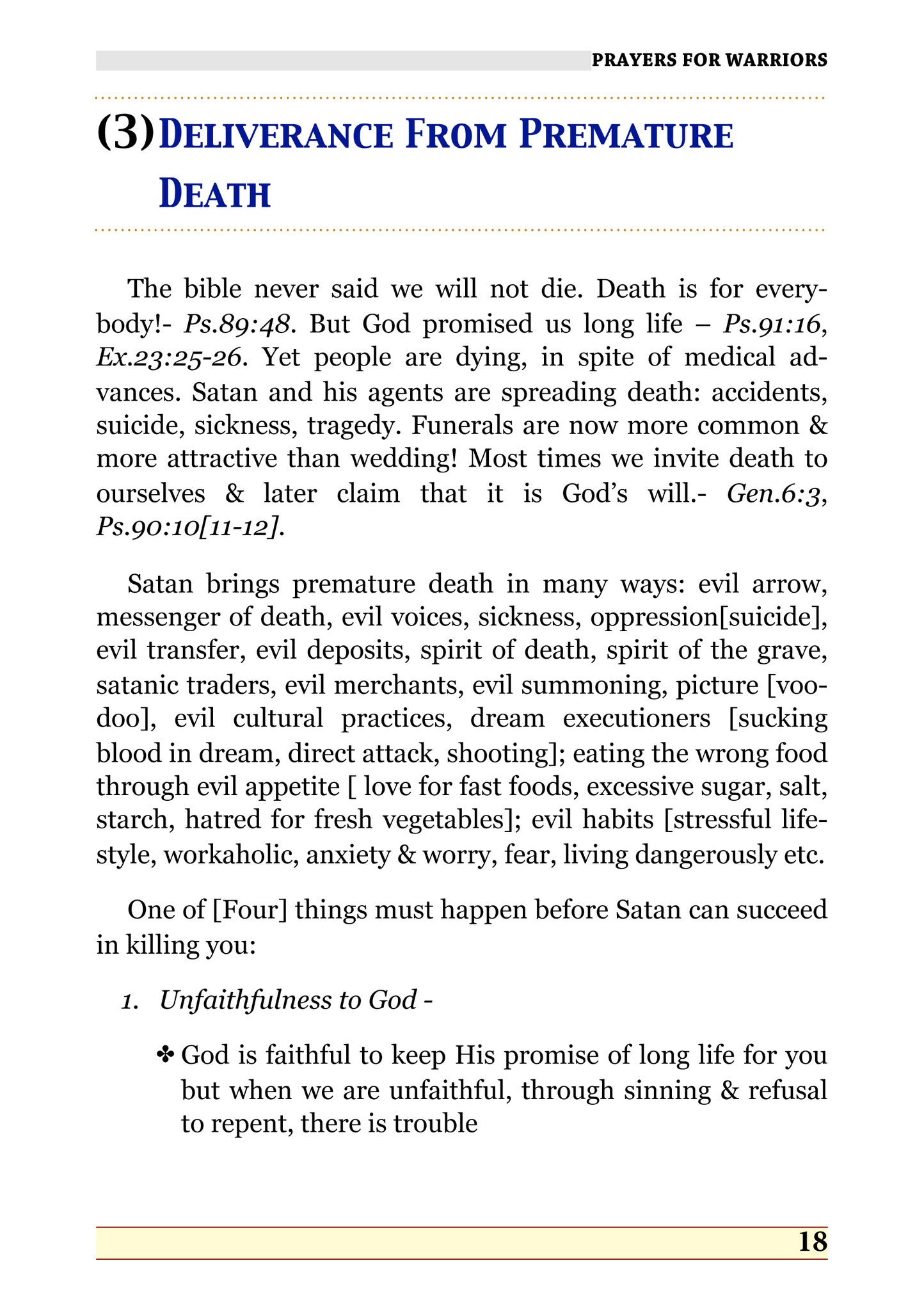 Prayers For Warriors